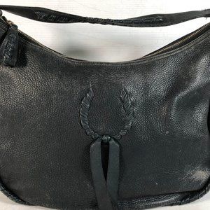 Nina Ricci Womens Sac Hobo Shoulder Handbag Navy Leather Vintage‎ Detail Italy